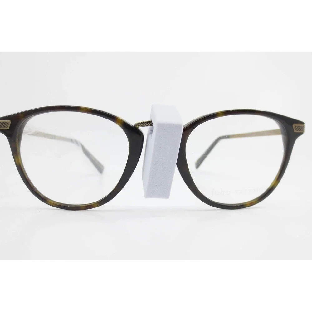John Varvatos V148 Tortoise Round Eyeglasses Frames Japan 50-20-145 35984